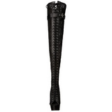 Lace Fabric 15 cm DELIGHT-3025ML Platform Thigh High Boots