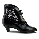 Lace fabric black 5 cm DAME-05 Victorian ankle boots vintage