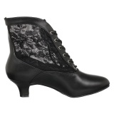 Lace fabric black 5 cm DAME-05 Victorian ankle boots vintage