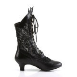 Lace fabric black 5 cm DAME-115 Victorian ankle boots vintage