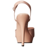 Lak 13 cm Fabulicious LIP-109 Beige plateau high heels