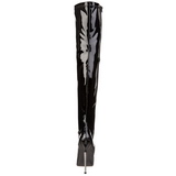 Lak 16 cm DAGGER-3000 overknee laarzen met stiletto hak