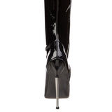 Lak 16 cm DAGGER-3000 overknee laarzen met stiletto hak