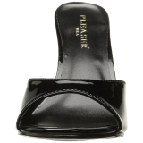 Lakleer 10 cm CLASSIQUE-01 dames slippers met hak