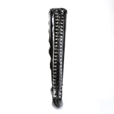 Lakleer 10 cm stretch wijde schacht overknee laarzen brede schacht