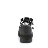 Lakleer 11,5 cm SHAKER-13 glitter wedge sandalen sleehak