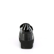 Lakleer 11,5 cm SHAKER-23 demonia alternatief plateau schoenen zwart