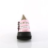 Lakleer 11,5 cm SHAKER-27 demoniacult alternatief plateau schoenen roze