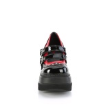 Lakleer 11,5 cm SHAKER-27 demoniacult alternatief plateau schoenen zwart