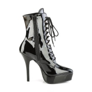 Lakleer 13,5 cm INDULGE-1020 stiletto high heels enkellaarzen
