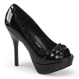 Lakleer 13,5 cm PIXIE-18 pumps schoenen open teen