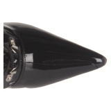 Lakleer 13 cm DOMINA stretch wijde schacht overknee laarzen brede schacht