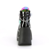 Lakleer 13 cm DYNAMITE-101 demonia enkellaarzen met sleehak