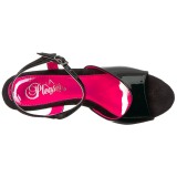 Lakleer 15 cm KISS-209TT Sandalen met Neon Plateau