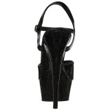 Lakleer 15 cm Pleaser DELIGHT-609MG glitter schoenen met hakken