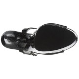 Lakleer 15 cm Pleaser DELIGHT-609MG glitter schoenen met hakken