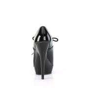 Lakleer 15 cm SULTRY-660 plateau booties high heels zwart