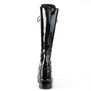 Lakleer 15 cm WAVE-200 demonia laarzen met sleehak