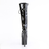 Lakleer 19 cm ENCHANT-2023 dames veterlaarzen met hakken extrem