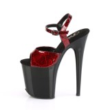 Lakleer 20 cm FLAMINGO-809SP pleaser hoge hakken met plateau