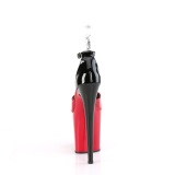 Lakleer 20 cm FLAMINGO-868 rode pleaser schoenen met hoge hakken