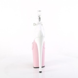 Lakleer 20 cm FLAMINGO-868 roze pleaser schoenen met hoge hakken