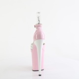Lakleer 20 cm FLAMINGO-884 roze pleaser schoenen met hoge hakken
