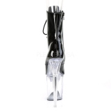 Lakleer 20 cm FLASH-1020-8 pole dance enkellaarzen met LED verlichting plateau