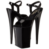 Lakleer 23 cm INFINITY-909 super hoge hakken - extreem high heels plateau