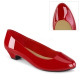 Lakleer 3 cm GWEN-01 pumps voor mannen en drag queens in rood