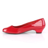 Lakleer 3 cm GWEN-01 pumps voor mannen en drag queens in rood