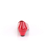 Lakleer 3 cm GWEN-01 pumps voor mannen en drag queens in rood