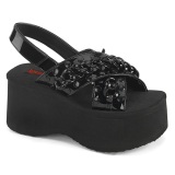 Lakleer 6,5 cm DemoniaCult FUNN-12 lolita emo sandalen met plateau