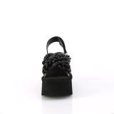 Lakleer 6,5 cm DemoniaCult FUNN-12 lolita emo sandalen met plateau