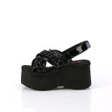 Lakleer 6,5 cm DemoniaCult FUNN-12 lolita emo sandalen met plateau
