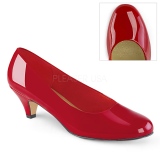 Lakleer 6 cm FEFE-01 pumps voor mannen en drag queens in rood