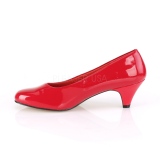 Lakleer 6 cm FEFE-01 pumps voor mannen en drag queens in rood