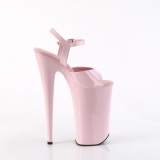 Lakleer roze 25,5 cm BEYOND-009 super hoge hakken - extreem high heels plateau