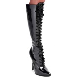 Lakleer veterlaarzen 16 cm DOMINA-2020 fetish stiletto high heels veterlaarzen