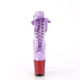 Lavendel 20 cm FLAMINGO-1020HG glitter exotic hakken - pole dance enkellaarsjes