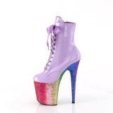 Lavendel 20 cm FLAMINGO-1020HG glitter exotic hakken - pole dance enkellaarsjes