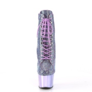 Lavendel strass steentjes 18 cm ADORE-1020CHRS plateau boots hoge hakken