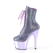 Lavendel strass steentjes 18 cm ADORE-1020CHRS plateau boots hoge hakken