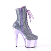 Lavendel strass steentjes 18 cm ADORE-1020CHRS plateau boots hoge hakken