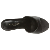 Leatherette 10 cm CLASSIQUE-01 womens mules shoes