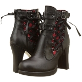 Leatherette 10 cm CRYPTO-51 goth lolita platform ankle boots