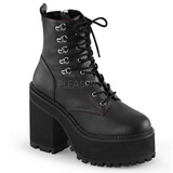 Leatherette 12 cm ASSAULT-100 goth lolita platform ankle boots