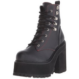 Leatherette 12 cm ASSAULT-100 goth lolita platform ankle boots