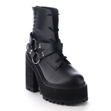 Leatherette 12 cm ASSAULT-101 goth lolita platform ankle boots