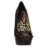 Leatherette 13,5 cm PIXIE-15 womens peep toe pumps shoes